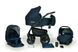 ☑Реальная фотография Детская коляска 3 в 1 Verdi Sonic Plus 10 dark blue  текстиль
