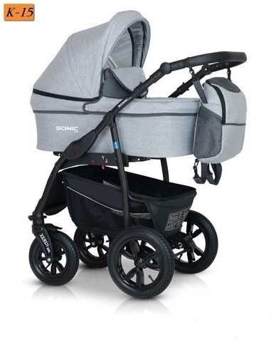 ❤Официальная Детская коляска 3 в 1 Verdi Sonic Plus 15 light grey