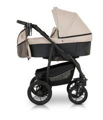 ☑Реальная фотография Коляска 3 в 1 Verdi Sonic Comfort 9023-VC-09, ecru/black skin