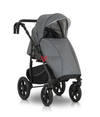 ☑Реальная фотография Коляска 3 в 1 Verdi Sonic Comfort 9023-VC-11, grey skin