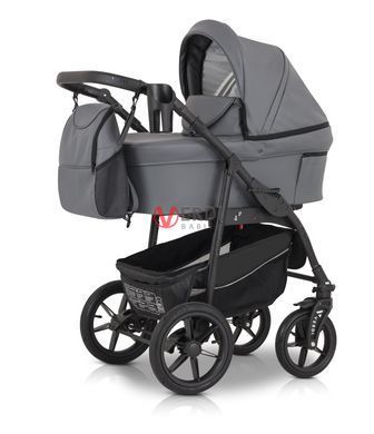 ☑Реальная фотография Коляска 3 в 1 Verdi Sonic Comfort 9023-VC-11, grey skin